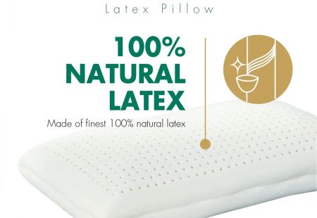 Подушка из 100% натурального латекса "Soft"