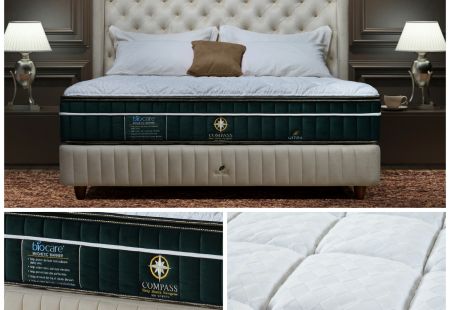 Дизайнерская кровать с матрасом из 100% натурального латекса коллекция &quot;Compass 100&quot;